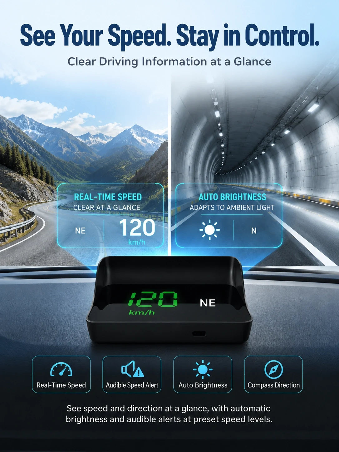 Car head-up speed display product image 9
