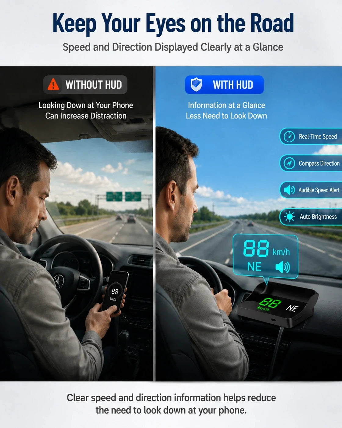 Car head-up speed display product image 12