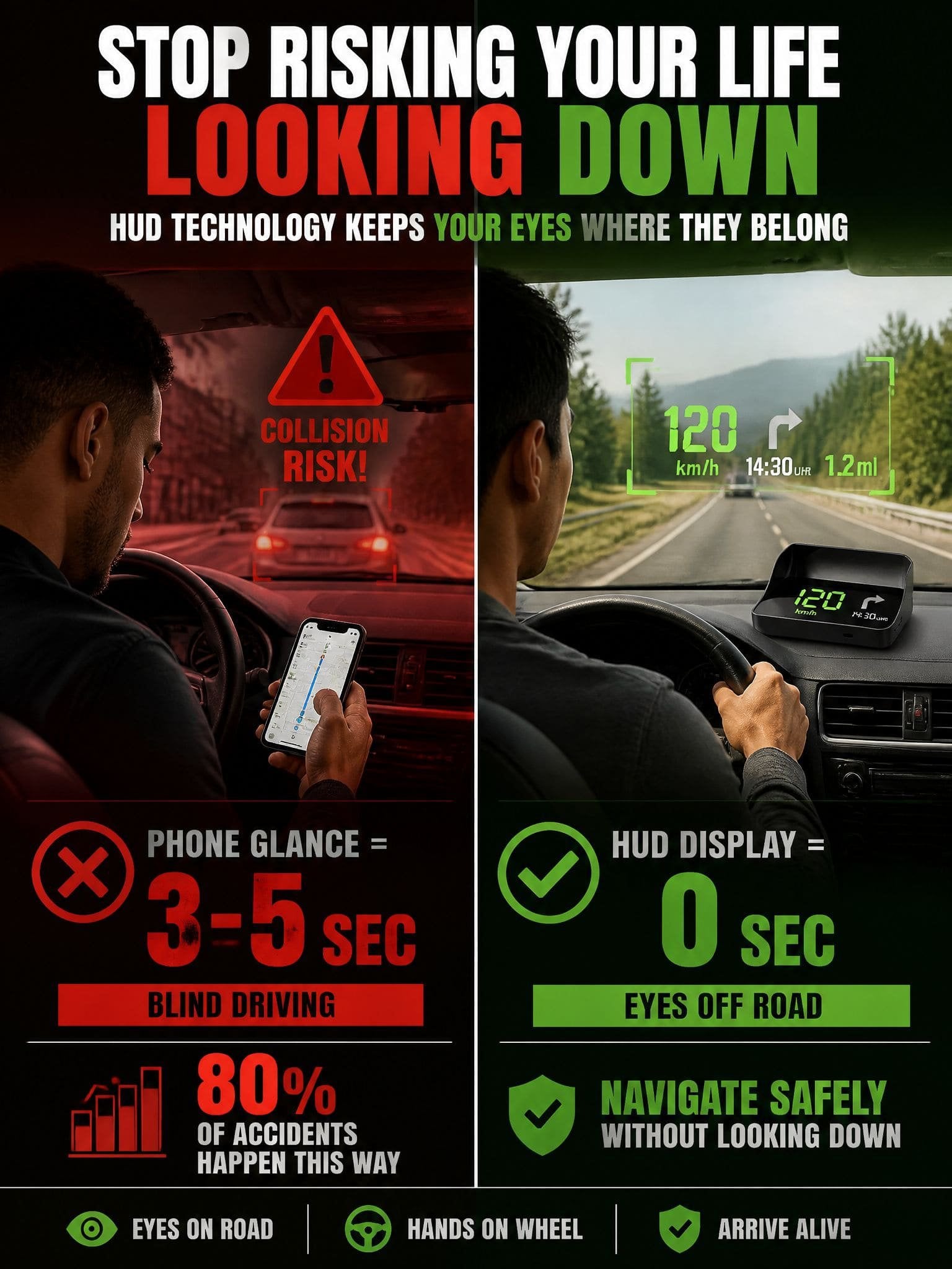 Car head-up speed display feature image 5