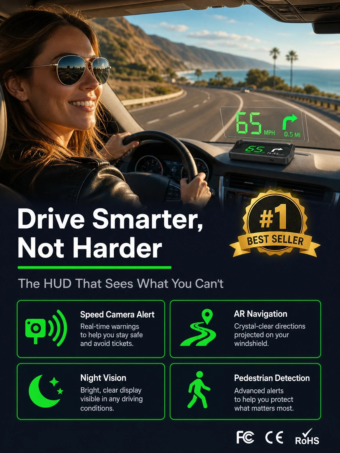 Car head-up speed display feature image 13