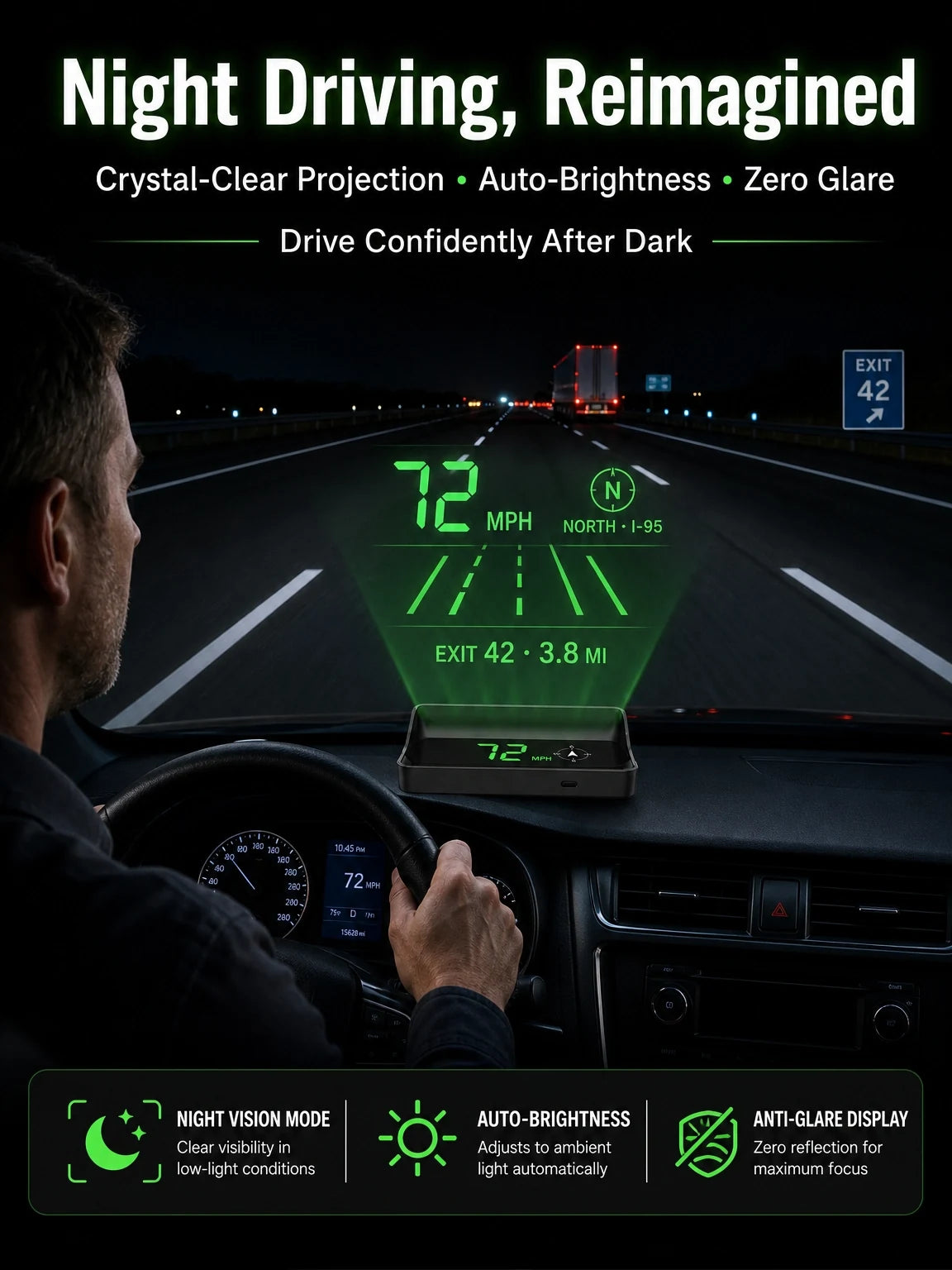Car head-up speed display feature image 30