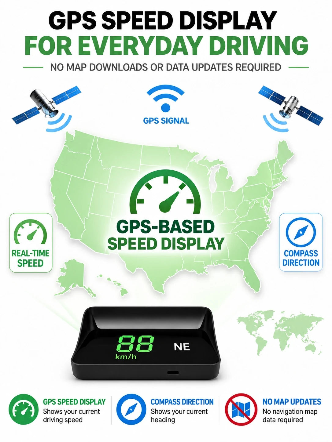 Car head-up speed display product image 7
