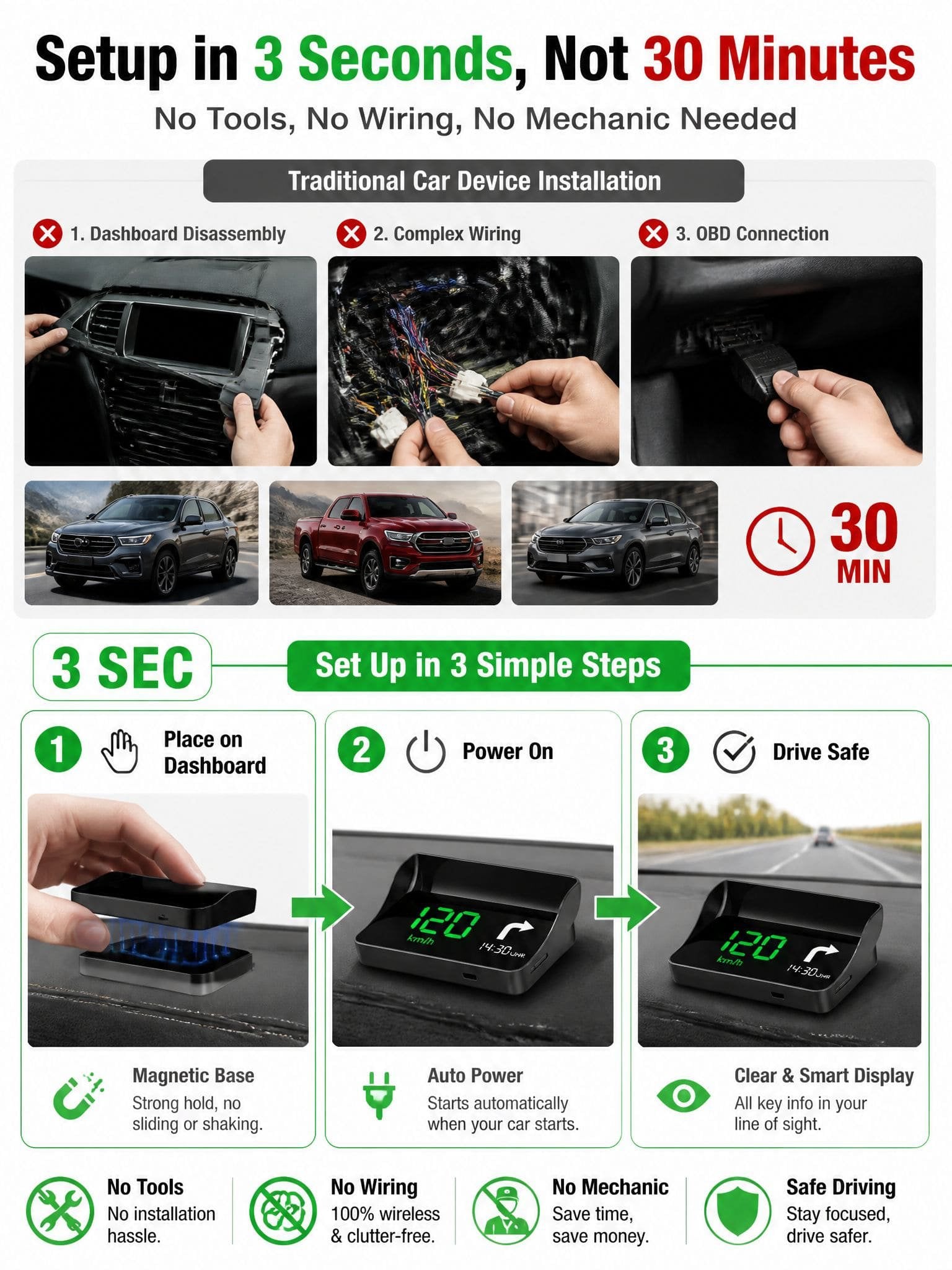 Car head-up speed display feature image 8