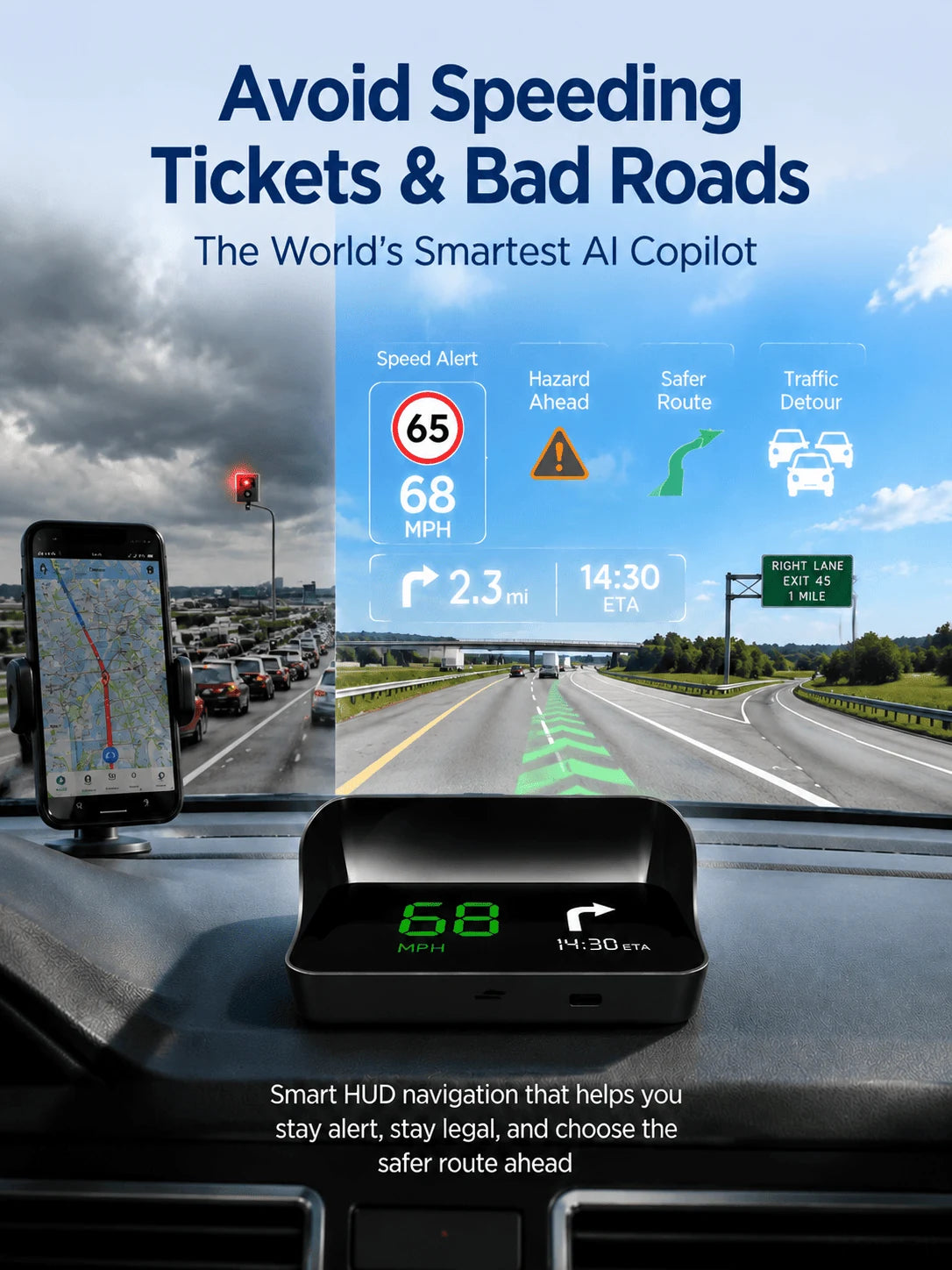 Car head-up speed display feature image 21