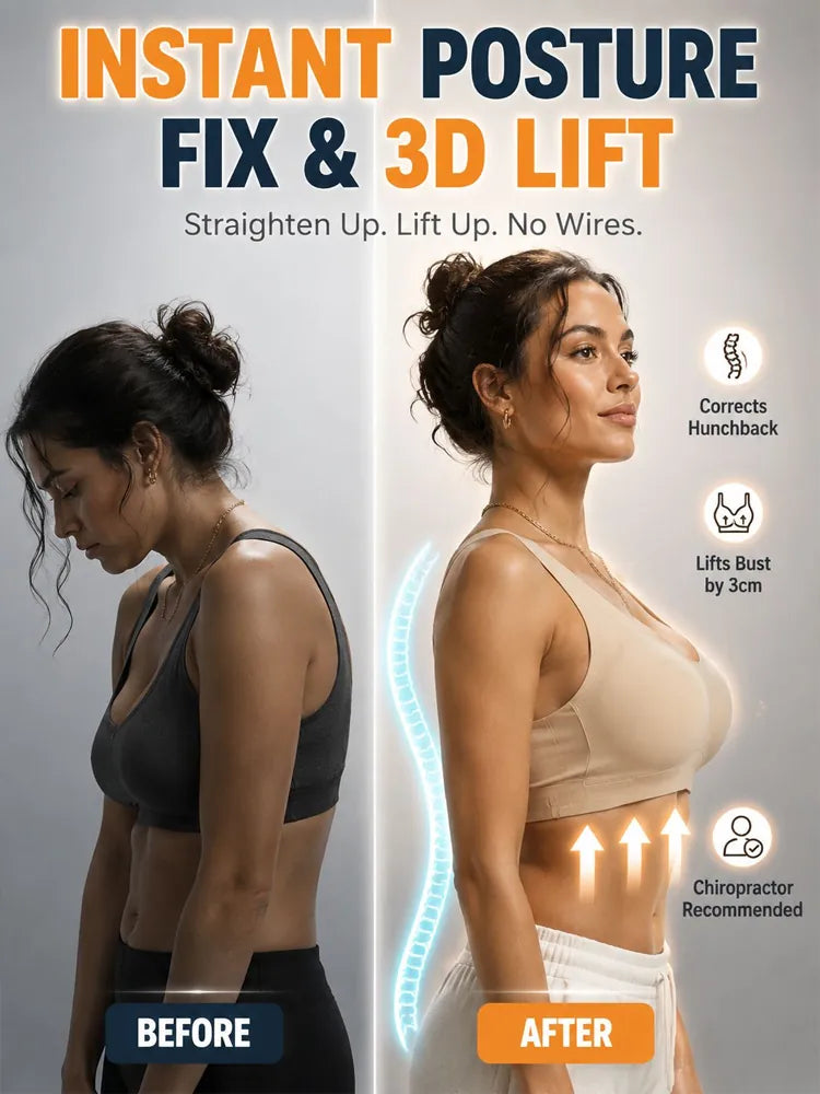 Wireless Front Closure Support Bra