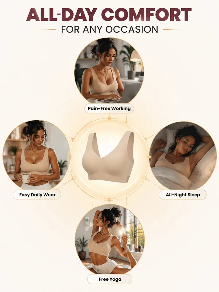 Wireless Front Closure Support Bra