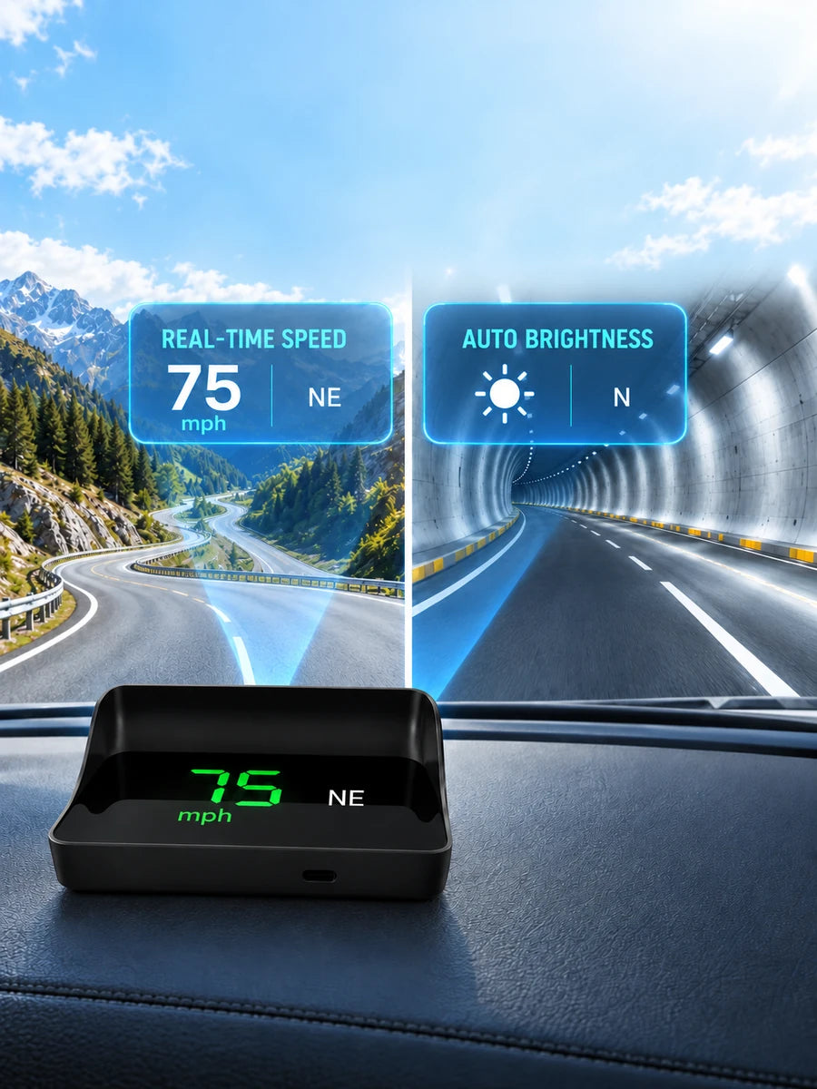 Car HUD Speed Display