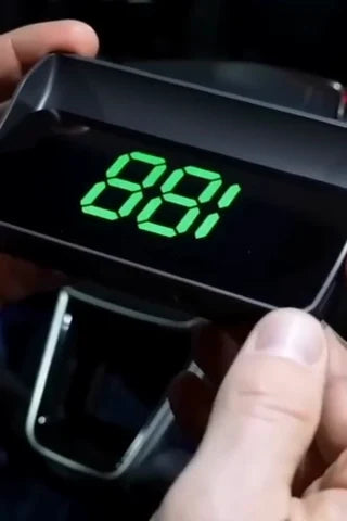 Car HUD Speed Display — IN ACTION