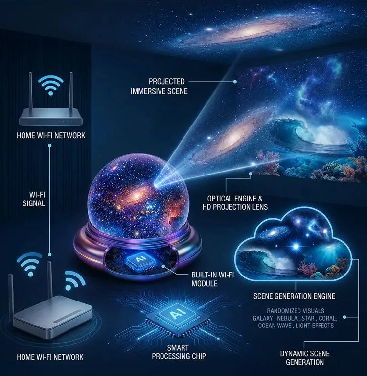 Ocean & Star Projector