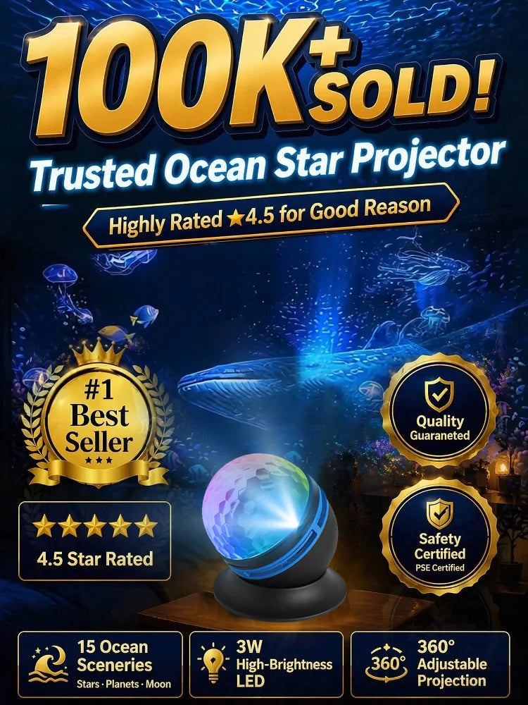Ocean & Star Projector