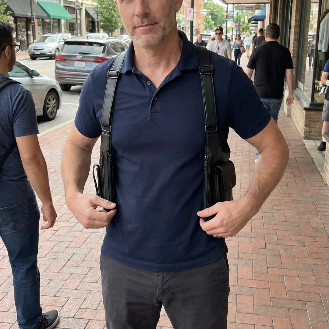 Men’s Dual-Side Shoulder Satchel
