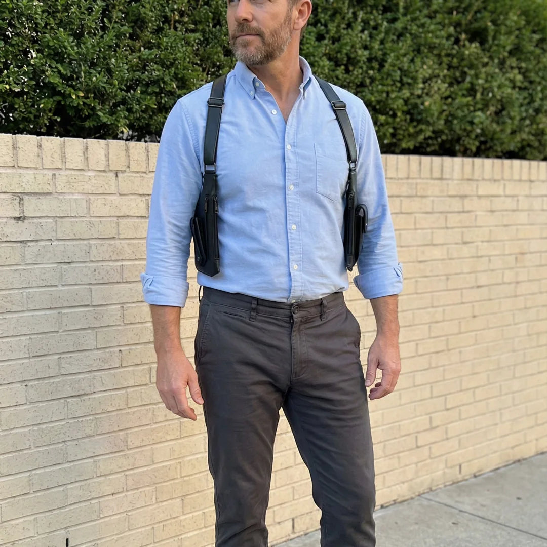 Men’s Dual-Side Shoulder Satchel