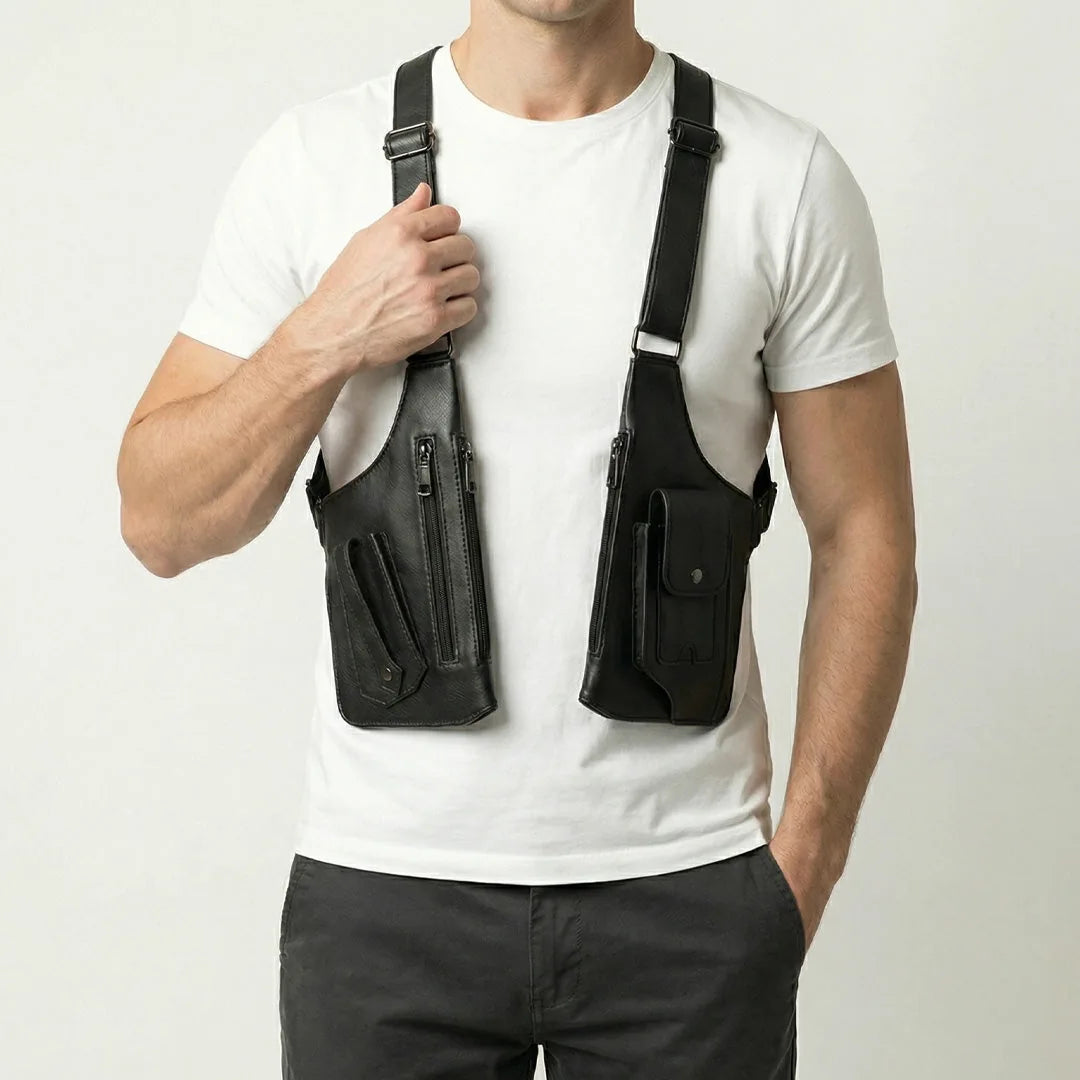 Men’s Dual-Side Shoulder Satchel