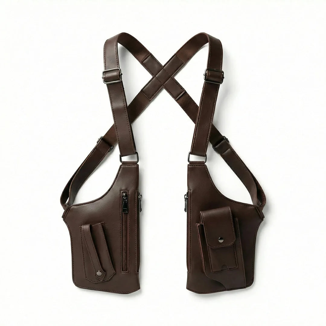 Men’s Dual-Side Shoulder Satchel